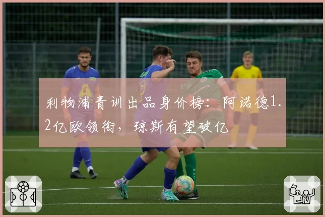 利物浦青训出品身价榜:阿诺德1.2亿欧领衔,琼斯有望破亿